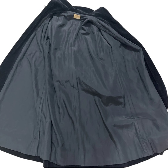 Vintage 50’s Vogue Couturier Design Black Long Opera Coat S/M - Picture 3 of 7